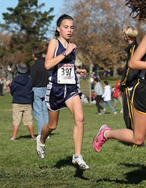 NCS XC D5 Girls-080.JPG - 2009 North Coast Section Cross Country Championships, Hayward High School, Hayward, California